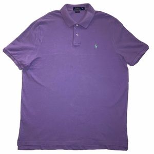 Polo by Ralph Lauren - Purple Polo with Aqua Green Logo